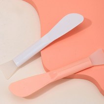 실리콘 팩브러쉬 팩붓 스패츌러 마사지 모델링, 핑크