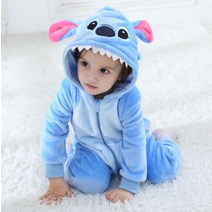 YFSJY 뜨거운 아기 늑대 공룡 Kigurumi 잠옷 의류 신생아 유아 Romper Onesie 동물 애니메이션 의상 복장 후드 겨울 점프 슈트