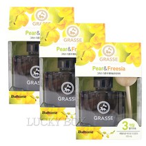 불스원 프리미엄 그라스 차량용 디퓨저 105ml, 페어&프리지아, 3개