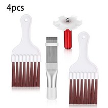공업용랩 범용 냉각 HVAC 라디에이터 콘덴서 핀 수리 빗 쿨러 에어컨 스트레이트너 청소 도구 자동, [06] 4pcs as show