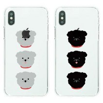 아이폰8 멈뭄미 소프트젤리케이스 LG V30:실버푸들