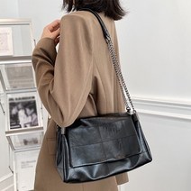 미리미터 락플랩 체인백 크로스백 가죽 숄더백 데일리 가방