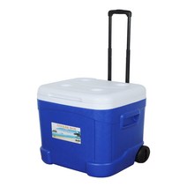 에이치앤아이 캐리어형 대용량 캠핑 아이스박스, 블루