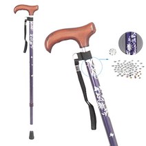 진산메디칼 웰비 고령자 2단 높이 조절식 지팡이, 1개