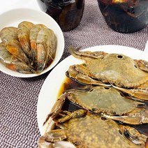 국민 밥도둑 여수 수제 간장게장 암꽃게장 간장새우장 1kg / 1.5kg / 2kg, 간장 새우장 1kg (15미 내외)