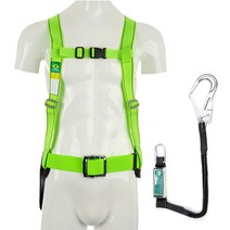 (HMT-01E-F)해밀텍 상체식 수동ST버클 ST훅 엘라스틱죔줄 / 산업용 안전벨트 / 안전대