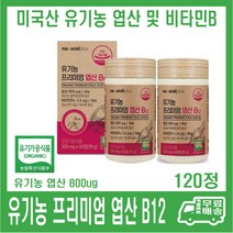 미국산 유기농 프리미엄 엽산b2 60정 내츄럴플러스 600ug 오가닉 엽산, 내츄럴플러스 유기농 프리미엄 엽산 120정, 1개