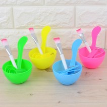 셀프 홈케어 에스테틱 얼굴관리 팩만들기 5개 미용기기 뷰티소품 팩세트, 분홍색