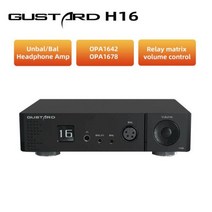 GUSTARD H16 고해상도 헤드폰 앰프 밸런스드 프리 OLE, black
