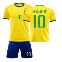 22 일 월드컵 브라질 홈앤 어웨이 축구복 세트 성인 어린이 대회 훈련 팀복