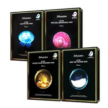 JM솔루션 액티브 골든 버드 네스트 젤리피쉬 핑크스네일 마스크팩 4종 모음, 10매입