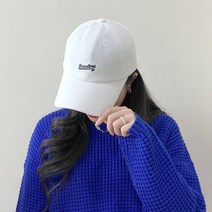 코듀로이 롤타임 자수 볼캡 남녀공용 커플 골덴 야구모자