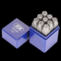 숫자 알파벳 타각기 영문 철판 망치 조각기 플레이트, 5mm/영문자(A-Z)/기호(&)