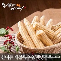 [가성비최고]삶은 냉동 괴산대학 찰옥수수 종류별 선택가능, 냉동40개 한입-10센티내/햇거