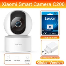 애견모니터 베이비모니터 무선cctv 샤오미-IP 미니 360 ° 카메라 C200 / 글로벌 버전 HD 와이파이 나이트, 07 C200 Add EU 32G Pro