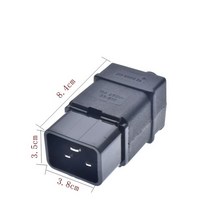 타워 멀티탭 짧은 250V 16A EC320 C19 PDU UPS 유선 전원 콘센트 조립 커넥터 엘보 90 전동 패널 리셉터클, 한개옵션1, 02 SS810 C20
