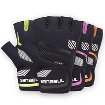 Sanabul Paw V.2 젤 복싱 MMA 킥복싱 크로스 트레이닝 핸드랩 장갑 (올 블랙 ), X-Small
