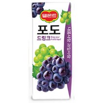 칠성 탕비실 손님대접 가족간식 델몬트 드링크 포도 주스 과즙음료 과일주스 생과일 190ML 48개, 6세트