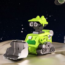 다이캐스트 중장비 3D 트랙터 관성 마찰 동력 공학 차량 장난감 탐사 지게차 굴삭기, 02 green