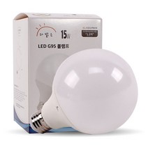 공간LED LAM LED 더 밝은 볼전구 볼램프 15W G95 3colors, 1개, 주백색