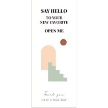 포프 쇼핑몰 포장스티커 5종 500매, SAY HELLO 500매