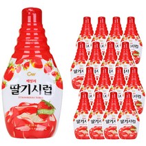 청우식품 패밀리 딸기시럽 520g x 16개