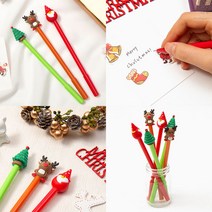 크리스마스 캐릭터 볼펜 필기구 팬시용품 사무용품, 트리