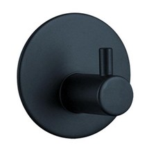 옷을위한 벽 걸이 스테인리스 수건 열쇠 걸이 벽 산 3M 접착 성 저장 걸이 HK-139, black around A