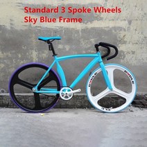 픽시 로드마스터 자전거 크롬 브 로드 자이언트 미니벨로 림, Sky Blue_52cm(165cm-180cm)