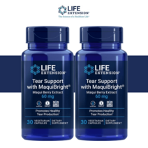 라이프익스텐션 티어 서포트 위드 마키브라이트 60MG 30베지캡슐 눈건강, 베지캡슐 30정 2개묶음