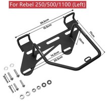 전기 스쿠터가방CMX500 용 오토바이 안장 가방 혼다 레벨 250 300 350 500 1100 야마하 PU 방수, 06 Rack Left for 1100