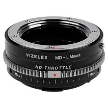 Vizelex ND 스로틀 시네 렌즈 마운트 어댑터 Minolta Rokkor SR/MD/MC SLR 라이카 L마운트 얼라이언스 미러리스 카메라 바디 내장 가변 필터 포함 28 스