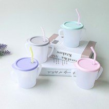 아가프라 NEW 매직빨대컵 300ml 안세는빨대컵 세척간편 3시전당일출고, NEW매직빨대컵(라이트핑크)