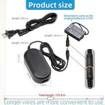 K-AC128 K-AC109 전원 어댑터 D-LI109 더미 펜탁스 K30 K50 K70 K-r K2 K-S1 및, 02 EU