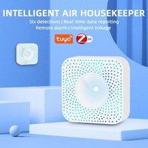 미세먼지측정기 공기질측정기 초미세먼지측정기 tuya zigbee smart air box quality monitor co2 sensor 온도 습도 meter voc pm2.5, 지그비