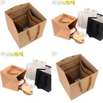 정사각 무지 쇼핑백 크라프트 - 미니 답례품포장 선물포장 포장가방 비닐쇼핑백제작 투명케이스 포장백 종이쇼, 크라프트 - 대