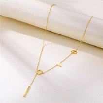 [BEST] 이니셜 L.O.V.E 목걸이_Initial L.O.V.E necklace 18K plating