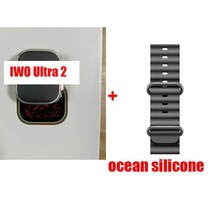 IWO 시계 2 49m H11 SmartWatch 스마트 워치 시리즈 8 남성용 49MM NFC 방수 PK MT8, [01] 1PCS(iwo ultra 2), [06] ocean black