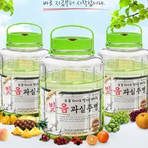 담금술 유리병 담금주병 효소병 원터치 과실주병 통 매실청 밀폐용기 술병, 1개, 프리미엄 과실주병 5L