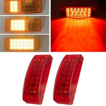 카고트레일러 캠핑 미니 카고트레일러 자동차 트럭 21 LED 후면 12V 24V 조 램프 방수 테일 라이트 경고등, 한개옵션0