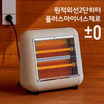 [본사직영] 원적외선 2단히터 Y010 소형히터 사무실 히터 레트로 디자인, 레드