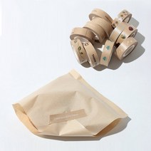 기타 바보사랑[지오테이프]크라프트 인쇄 마스킹테이프, 나뭇잎