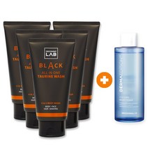 그루밍랩 블랙타우린워시 남자 등드름 올인원 바디워시 클렌저 300ml, 5개