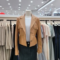 온앤온 온앤온 페이크 레더 크롭자켓 JL1WM513