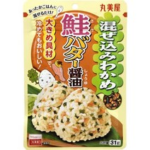 마루미야 혼합 와카메 연어 버터 간장 31g 조미료, 1개