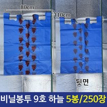 250장 9호 일반비닐봉투 하늘색 비닐봉지 5묶음 590111EA
