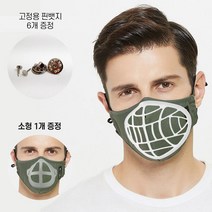 산소공간 숨쉬기 편한 마스크 가드(3p한국산)+핀뱃지6개+중국산가드5개