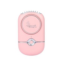 고성능 USB 미니 선풍기 1200mAh 에어컨 속눈썹 연장용 빠른 건조기 매니큐어 충전식 포켓 쿨링 넥 팬, [07] 1200mAh Pink
