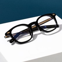 MDG1853 shine 두꺼운 뿔테 블랙 메탈프레임 안경 패션안경 (안경/패션안경/동굴이안경/뿔테안경)