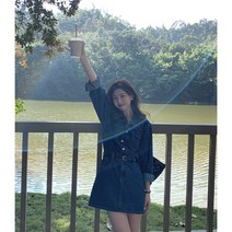 vsyoy빈티지 데님 원피스